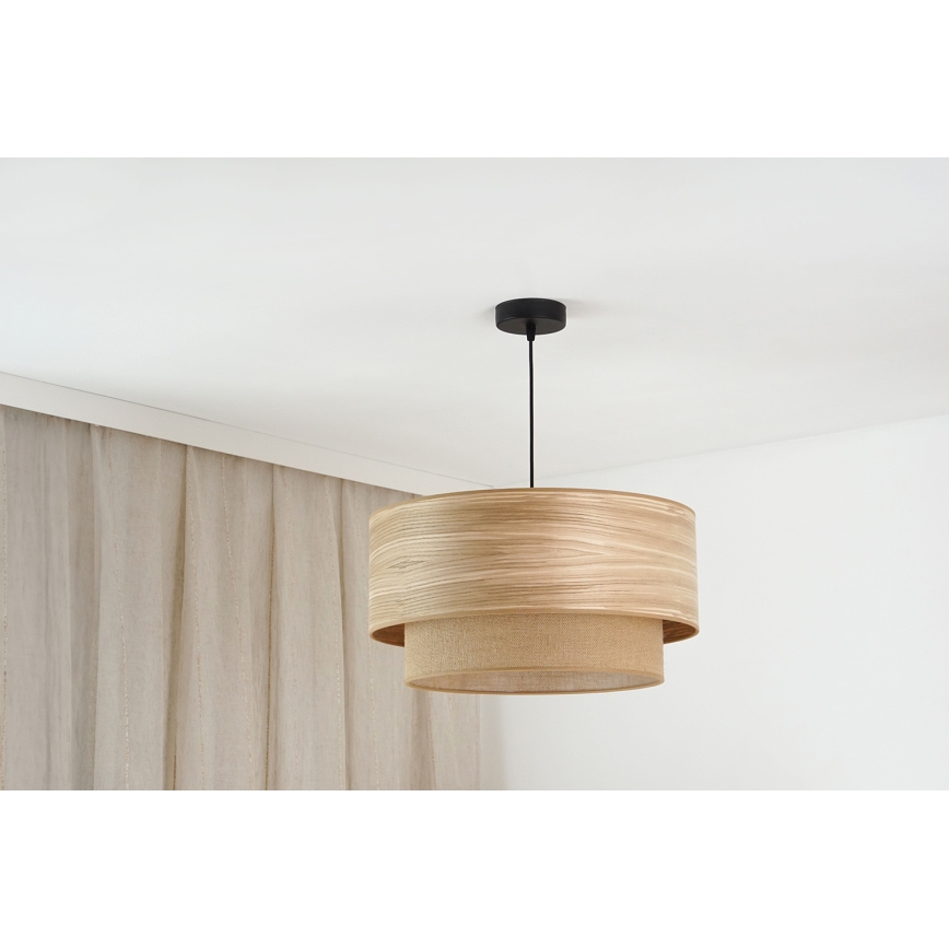 Brilagi - Hängeleuchte MONTANA BOHO 1xE27/15W/230V d 45 cm braun/schwarz