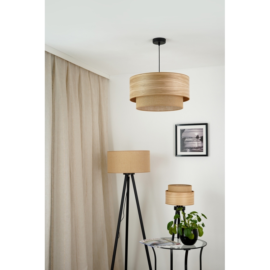 Brilagi - Hängeleuchte MONTANA BOHO 1xE27/15W/230V d 45 cm braun/schwarz