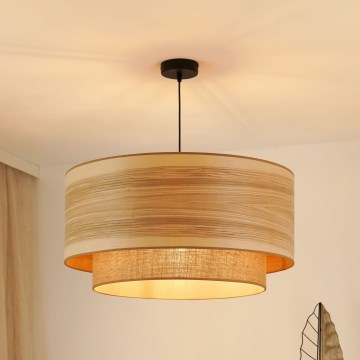 Brilagi - Hängeleuchte MONTANA BOHO 1xE27/15W/230V d 60 cm braun/schwarz