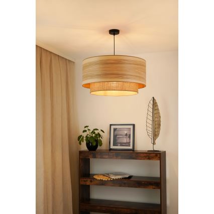 Brilagi - Hängeleuchte MONTANA BOHO 1xE27/15W/230V d 60 cm braun/schwarz