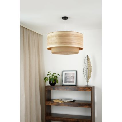 Brilagi - Hängeleuchte MONTANA BOHO 1xE27/15W/230V d 60 cm braun/schwarz
