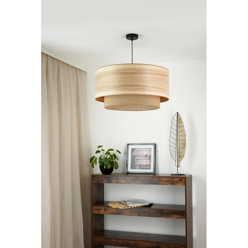 Brilagi - Hängeleuchte MONTANA BOHO 1xE27/15W/230V d 60 cm braun/schwarz