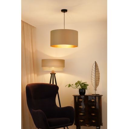 Brilagi - Hängeleuchte OREGON ROLLER VEGE 1xE27/15W/230V d 45 cm beige