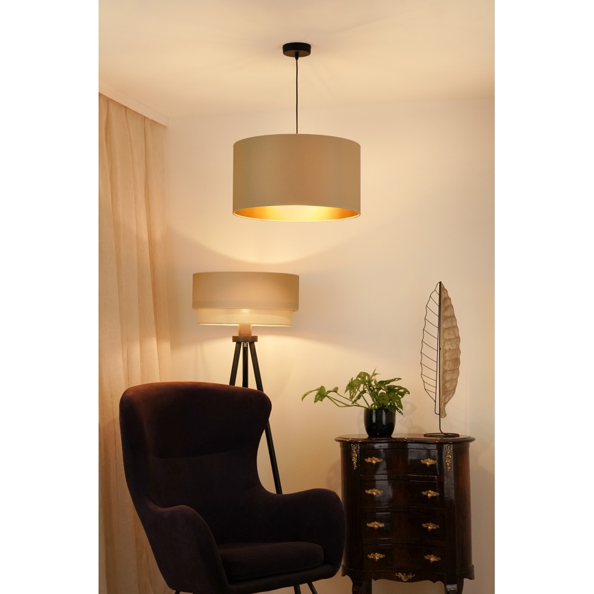 Brilagi - Hängeleuchte OREGON ROLLER VEGE 1xE27/15W/230V d 45 cm beige