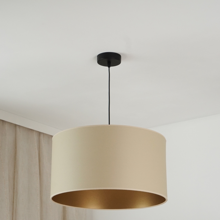 Brilagi - Hängeleuchte OREGON ROLLER VEGE 1xE27/15W/230V d 45 cm beige