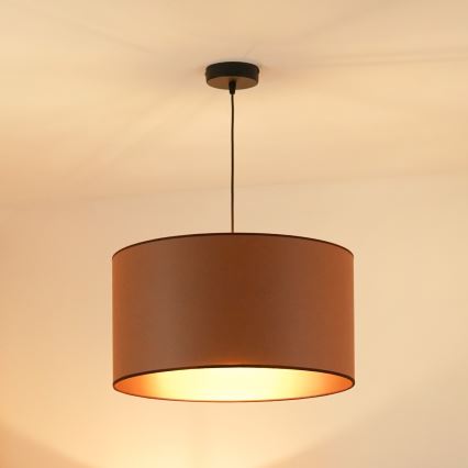 Brilagi - Hängeleuchte OREGON ROLLER VEGE 1xE27/15W/230V d 45 cm braun