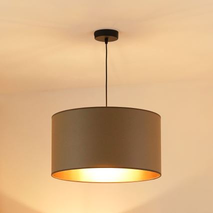 Brilagi - Hängeleuchte OREGON ROLLER VEGE 1xE27/15W/230V d 45 cm grau