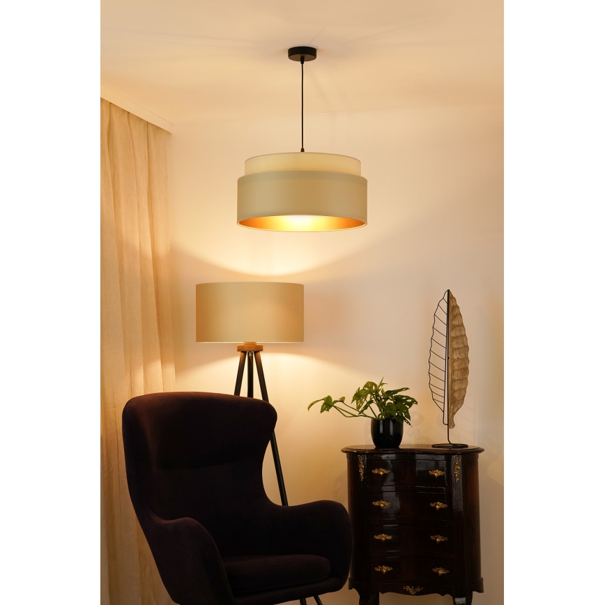 Brilagi - Hängeleuchte OREGON VEGE 1xE27/15W/230V d 45 cm beige