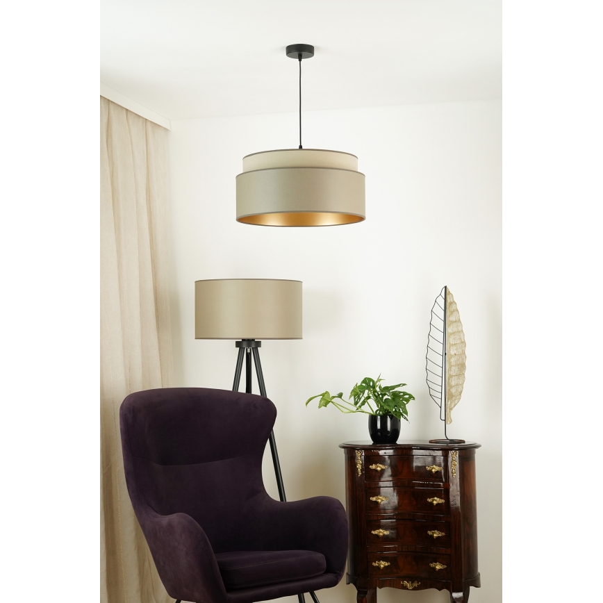 Brilagi - Hängeleuchte OREGON VEGE 1xE27/15W/230V d 45 cm grau
