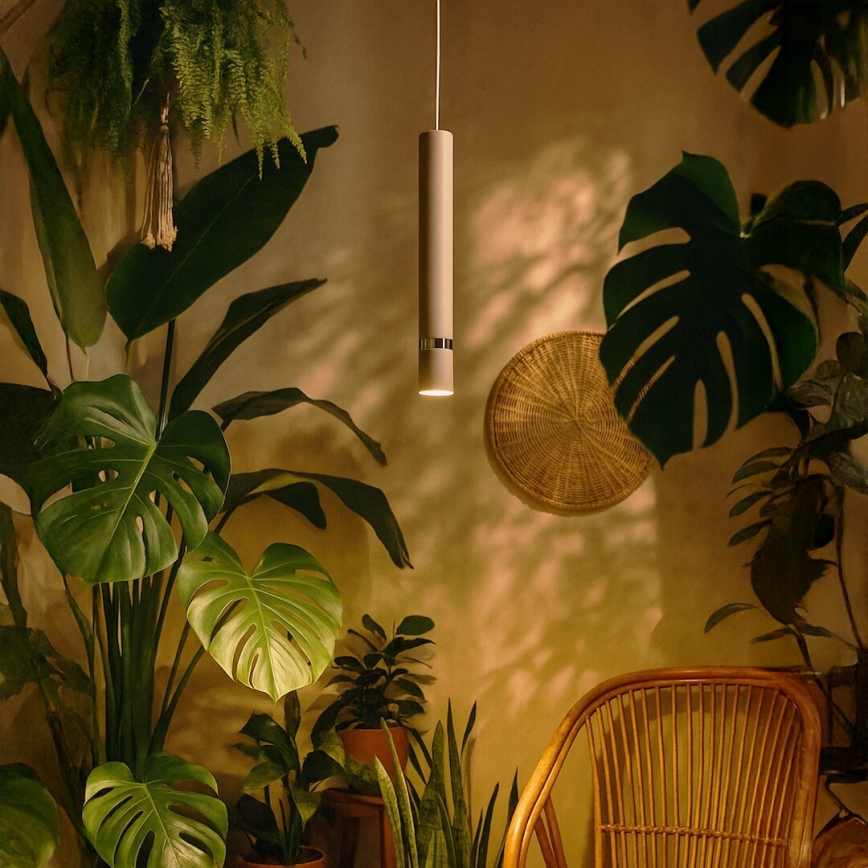 Brilagi - Hängeleuchte POKER 1xGU10/25W/230V beige/golden