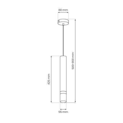 Brilagi - Hängeleuchte POKER 1xGU10/25W/230V beige/golden