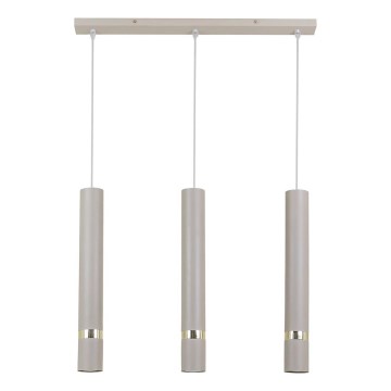 Brilagi - Hängeleuchte POKER 3xGU10/25W/230V beige/golden