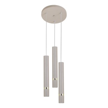 Brilagi - Hängeleuchte POKER 3xGU10/25W/230V beige/golden