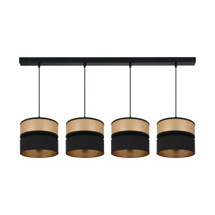 Brilagi - Hängeleuchte ROYAL 4xE27/15W/230V schwarz/golden