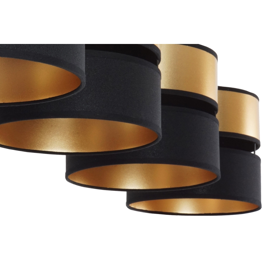 Brilagi - Hängeleuchte ROYAL 4xE27/15W/230V schwarz/golden