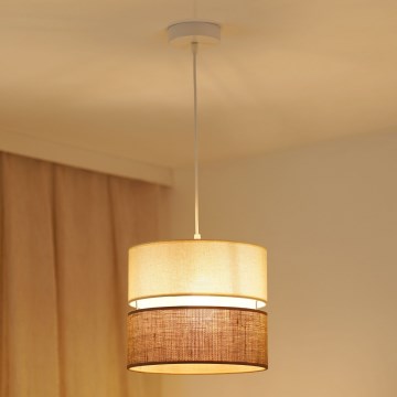 Brilagi - Hängeleuchte ROYAL YUTE 1xE27/15W/230V d 25 cm beige/cremefarben