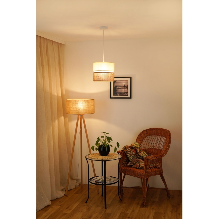 Brilagi - Hängeleuchte ROYAL YUTE 1xE27/15W/230V d 25 cm beige/cremefarben