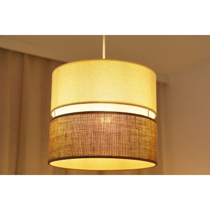 Brilagi - Hängeleuchte ROYAL YUTE 1xE27/15W/230V d 25 cm beige/cremefarben