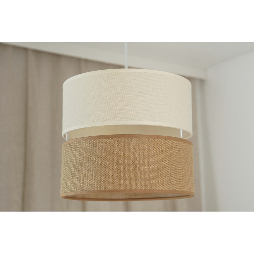 Brilagi - Hängeleuchte ROYAL YUTE 1xE27/15W/230V d 25 cm beige/cremefarben