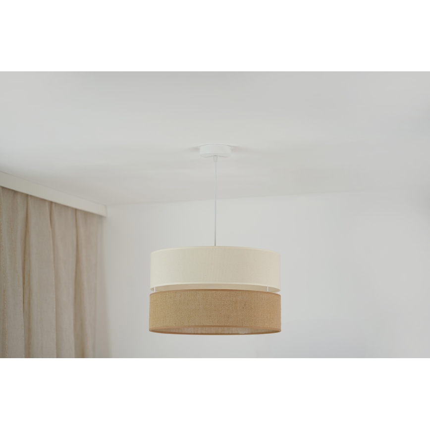 Brilagi - Hängeleuchte ROYAL YUTE 1xE27/15W/230V d 40 cm beige/cremefarben