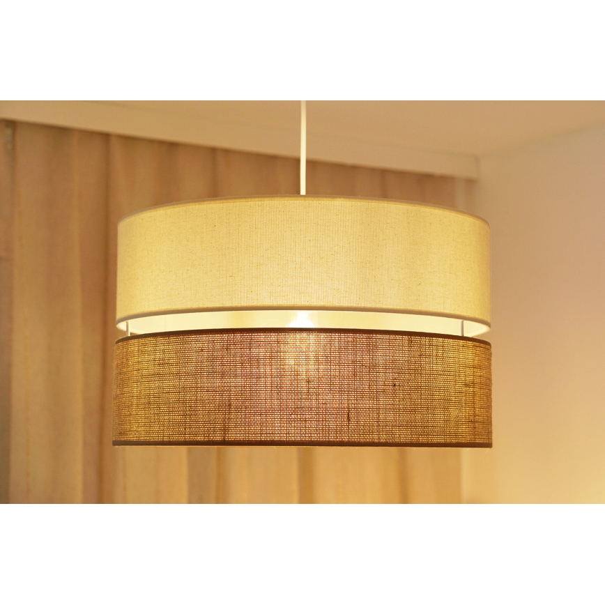 Brilagi - Hängeleuchte ROYAL YUTE 1xE27/15W/230V d 40 cm beige/cremefarben