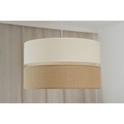 Brilagi - Hängeleuchte ROYAL YUTE 1xE27/15W/230V d 40 cm beige/cremefarben