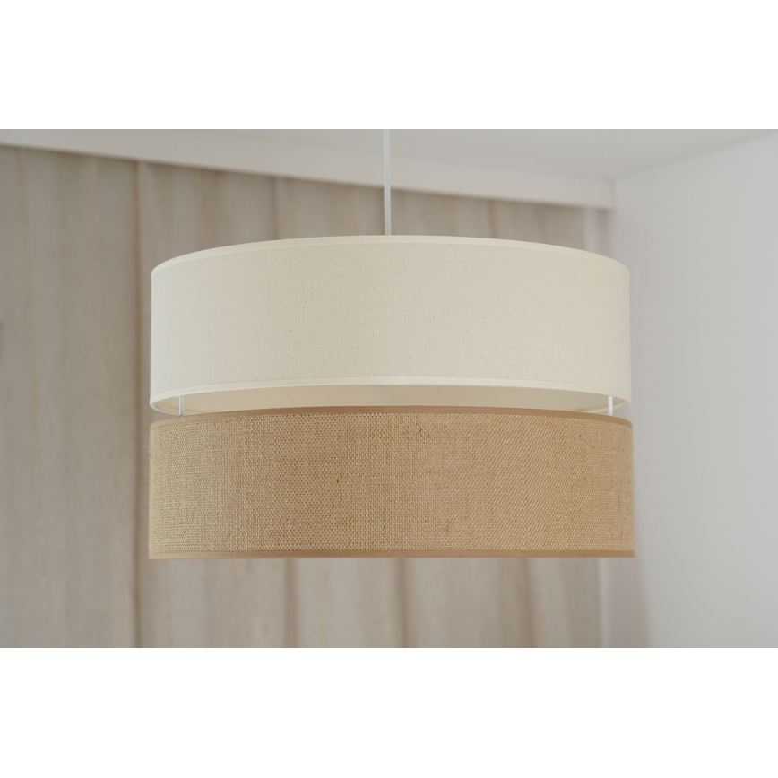 Brilagi - Hängeleuchte ROYAL YUTE 1xE27/15W/230V d 40 cm beige/cremefarben