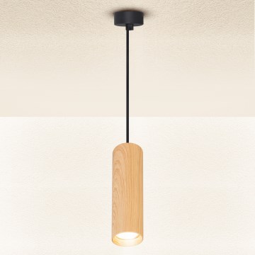 Brilagi - Hängeleuchte SELE 1xGU10/30W/230V schwarz/Eichendekor