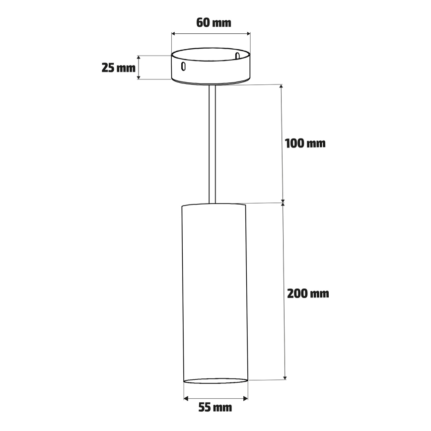Brilagi - Hängeleuchte SELE 1xGU10/30W/230V weiß