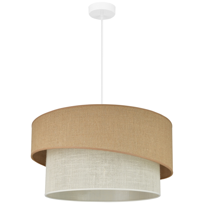 Brilagi - Hängeleuchte SHINE 1xE27/15W/230V d 50 cm beige/cremefarben