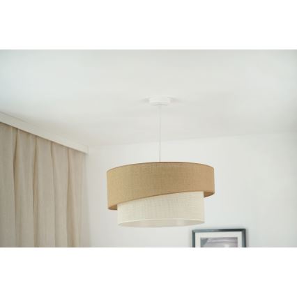 Brilagi - Hängeleuchte SHINE 1xE27/15W/230V d 50 cm beige/cremefarben