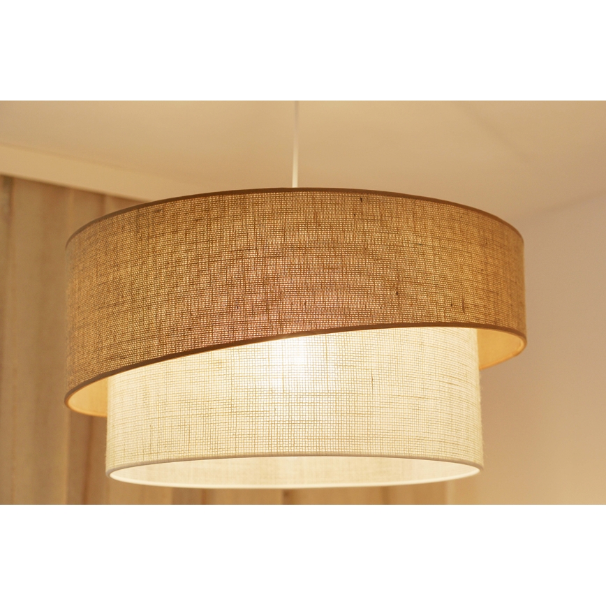 Brilagi - Hängeleuchte SHINE 1xE27/15W/230V d 50 cm beige/cremefarben