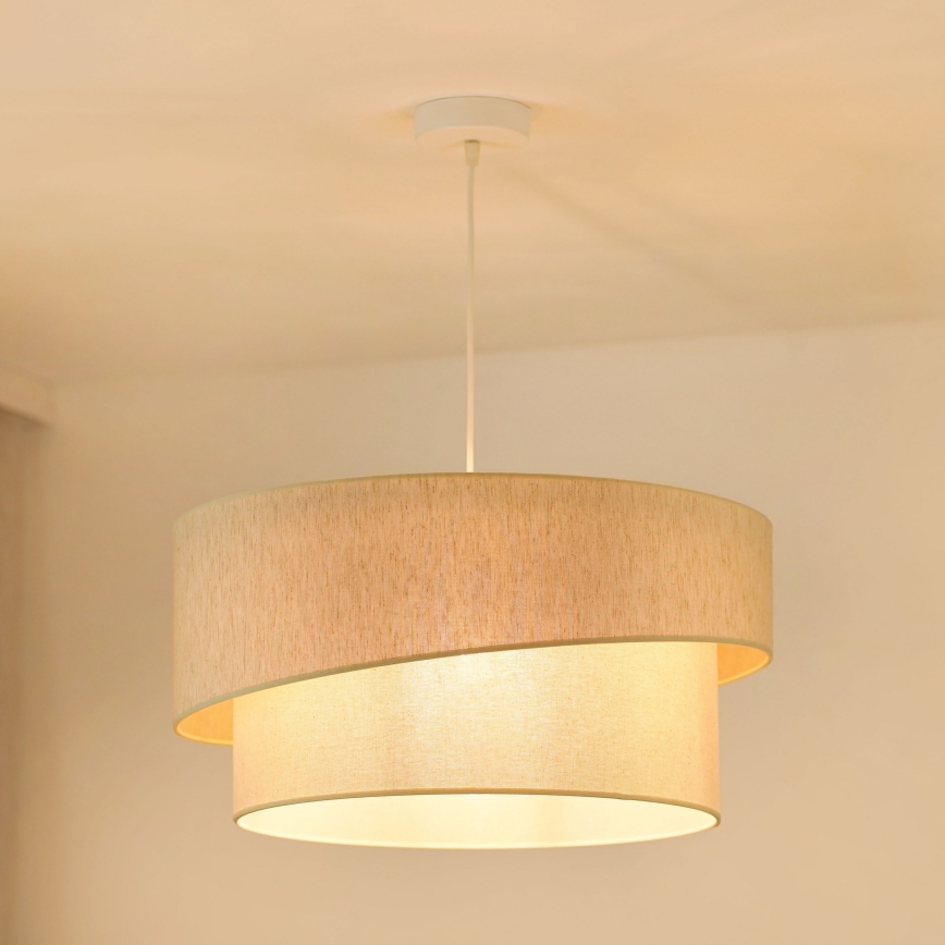 Brilagi - Hängeleuchte SHINE 1xE27/15W/230V d 50 cm cremefarben