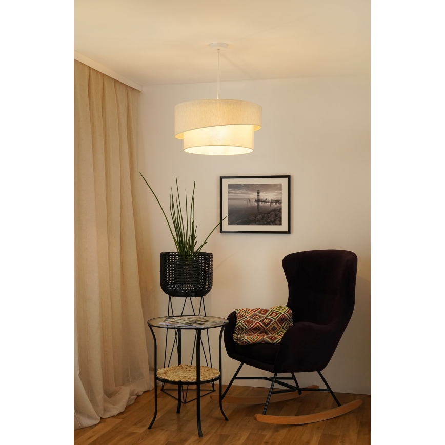 Brilagi - Hängeleuchte SHINE 1xE27/15W/230V d 50 cm cremefarben