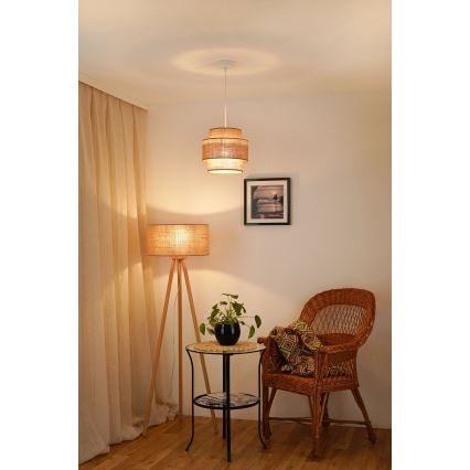 Brilagi - Hängeleuchte SPACE YUTE 1xE27/15W/230V d 25 cm beige/weiß