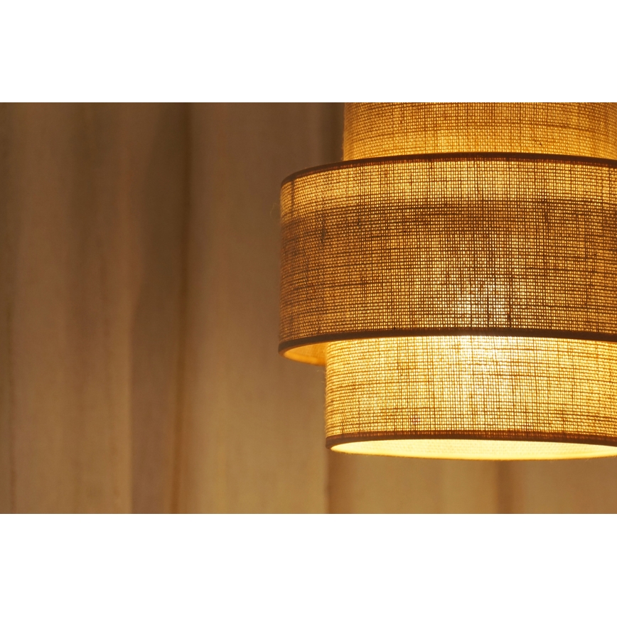 Brilagi - Hängeleuchte SPACE YUTE 1xE27/15W/230V d 25 cm beige/weiß