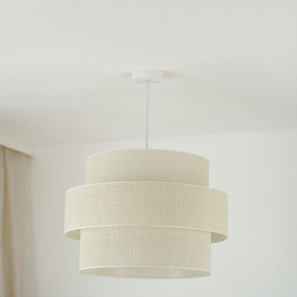 Brilagi - Hängeleuchte SPACE YUTE 1xE27/15W/230V d 50 cm cremefarben/weiß