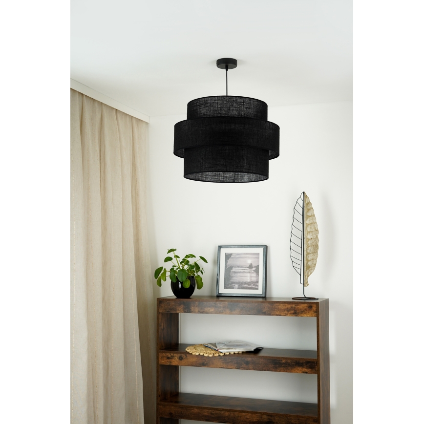 Brilagi - Hängeleuchte SPACE YUTE 1xE27/15W/230V d 50 cm schwarz
