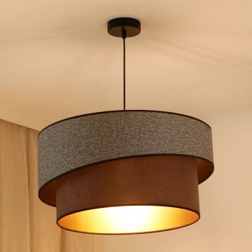 Brilagi - Hängeleuchte VEGAS SHINE 1xE27/15W/230V d 50 cm grau/braun