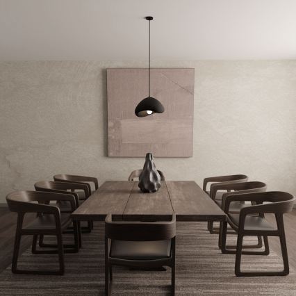 Brilagi - Hängeleuchte WABI SABI mit Kabel, 1xE27/40W/230V, Ø 33 cm, schwarz