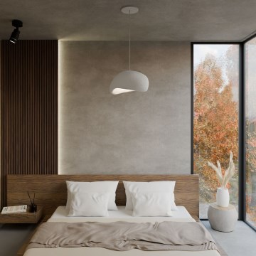 Brilagi - Hängeleuchte WABI SABI mit Kabelaufhängung 1xE27/40W/230V weiß