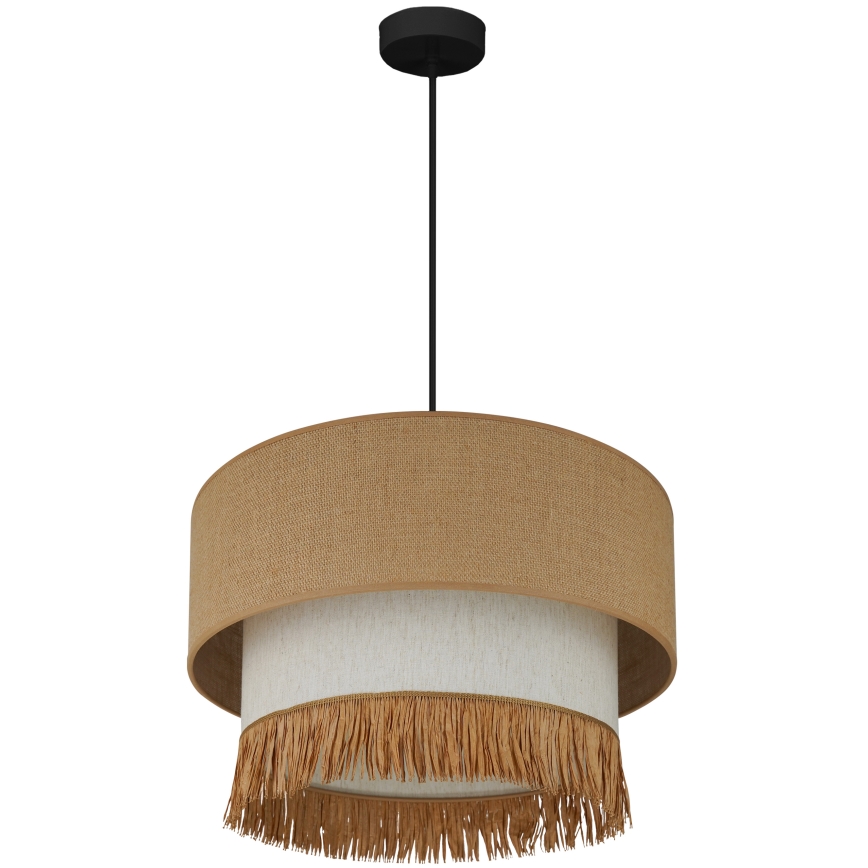 Brilagi - Hängeleuchte WINNETOU BOHO 1xE27/15W/230V d 45 cm braun/cremefarben