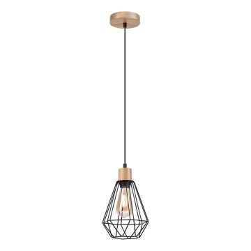 Brilagi - Hängeleuchte WOODY BASKET 1xE27/60W/230V Eiche