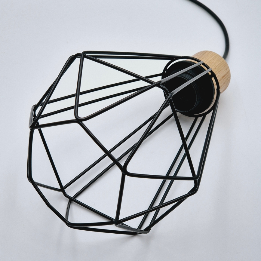 Brilagi - Hängeleuchte WOODY BASKET 1xE27/60W/230V Eiche