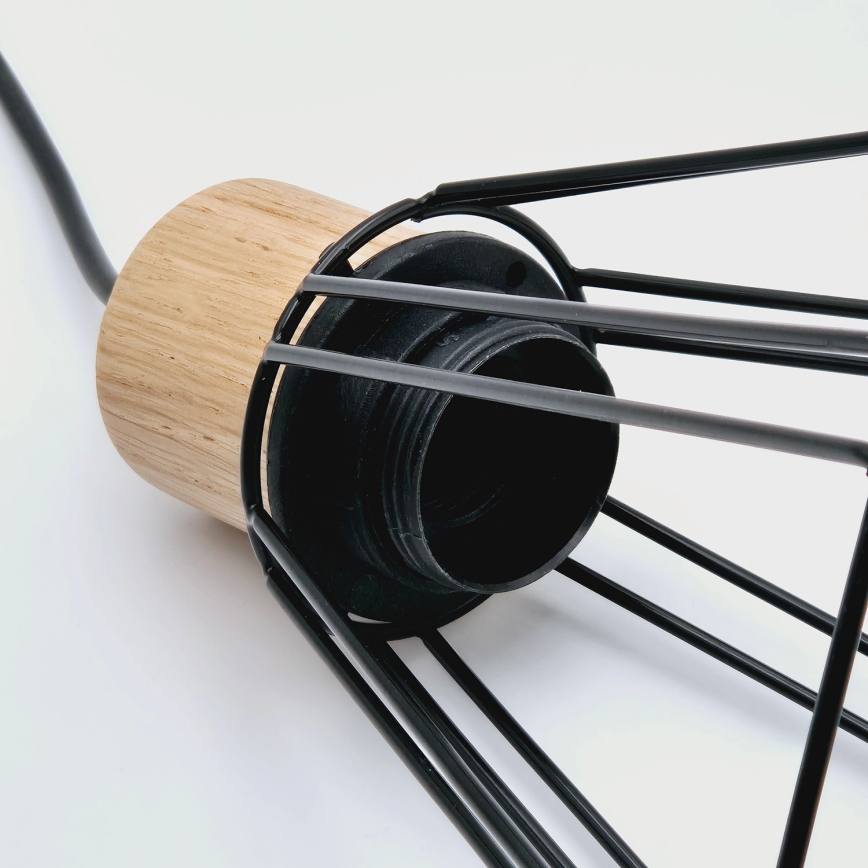 Brilagi - Hängeleuchte WOODY BASKET 1xE27/60W/230V Eiche