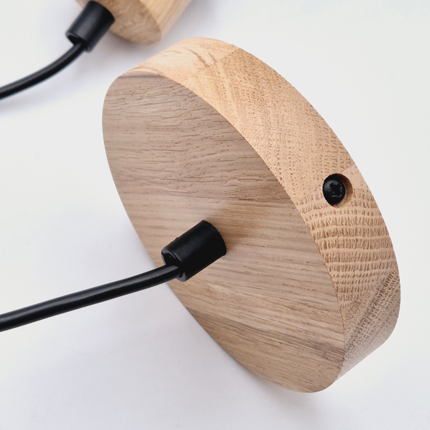 Brilagi - Hängeleuchte WOODY BASKET 1xE27/60W/230V Eiche