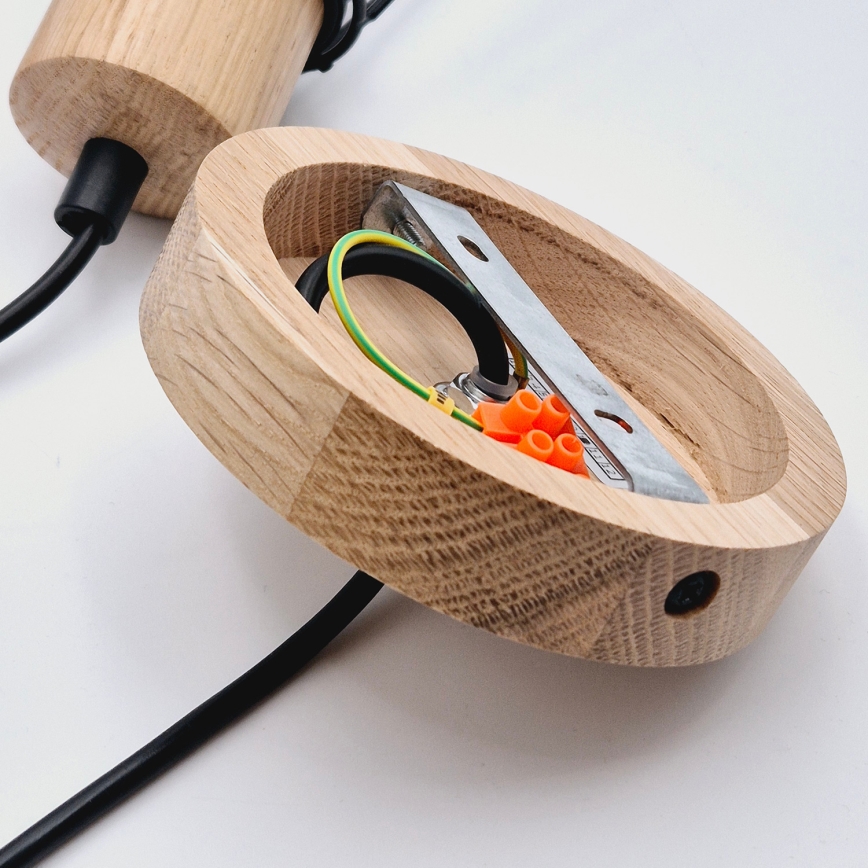 Brilagi - Hängeleuchte WOODY BASKET 1xE27/60W/230V Eiche