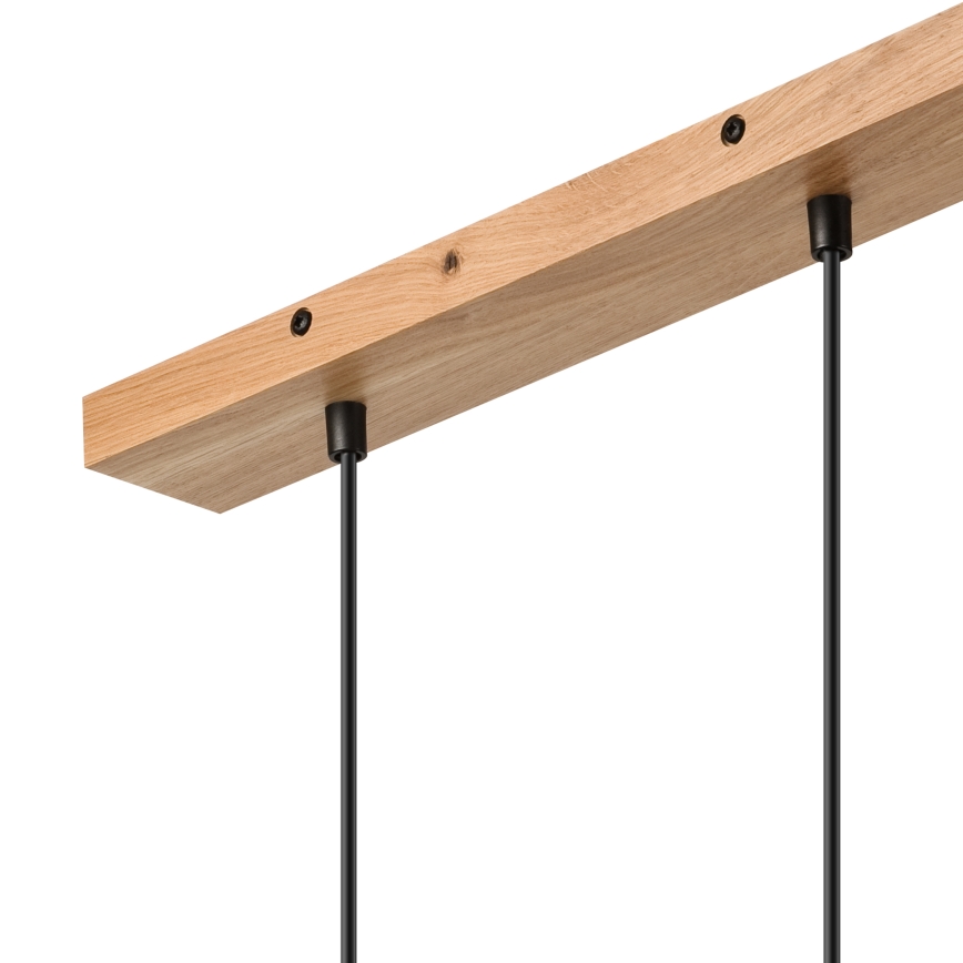 Brilagi - Hängeleuchte WOODY BASKET 2xE27/60W/230V Eiche