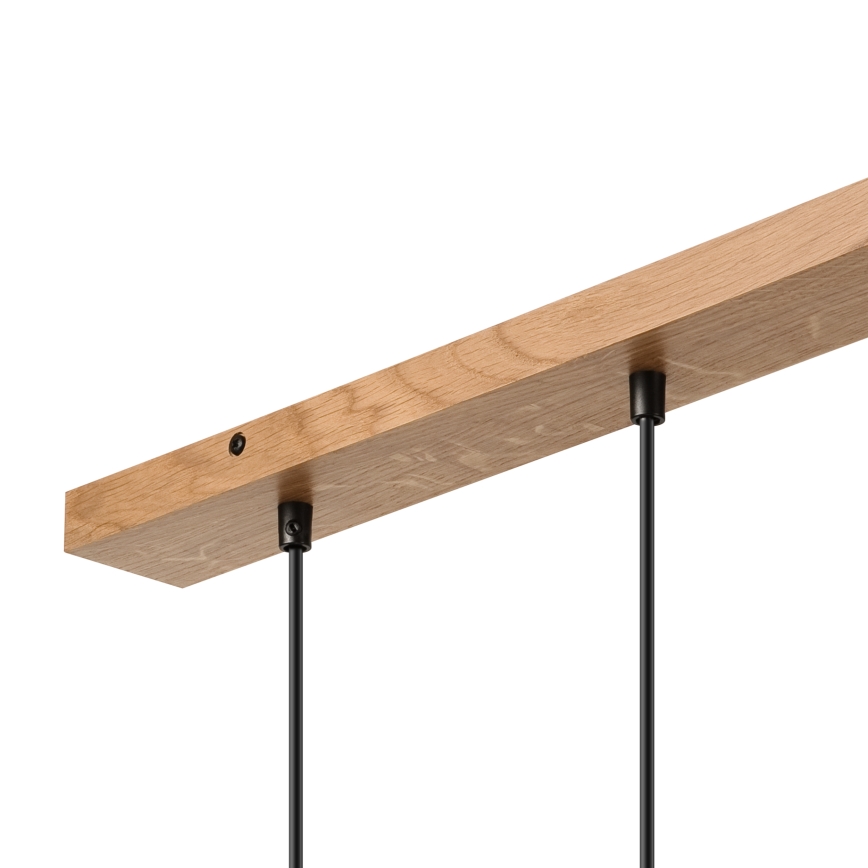Brilagi - Hängeleuchte WOODY BASKET 3xE27/60W/230V Eiche