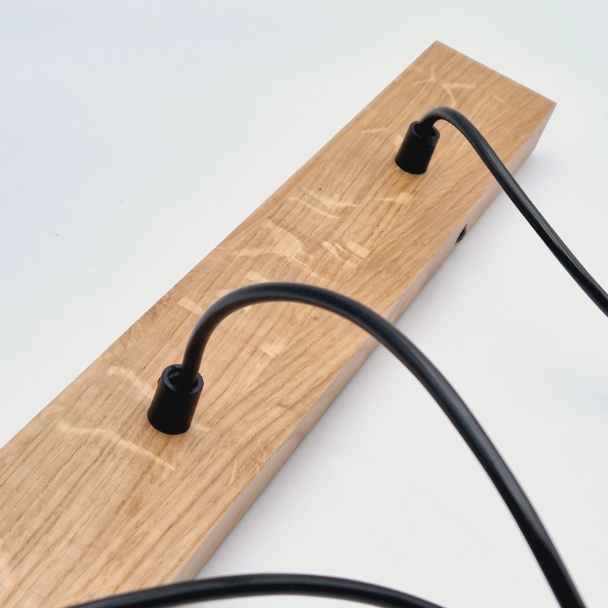 Brilagi - Hängeleuchte WOODY BASKET 3xE27/60W/230V Eiche